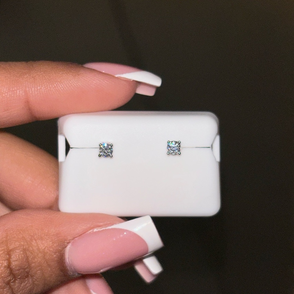Elegant Silver Stud Earrings